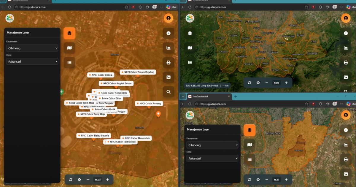 Dispora Kabupaten Bogor Kembangkan Sistem Informasi Geografis Satu Data Pemuda dan Olahraga (GISPORA)