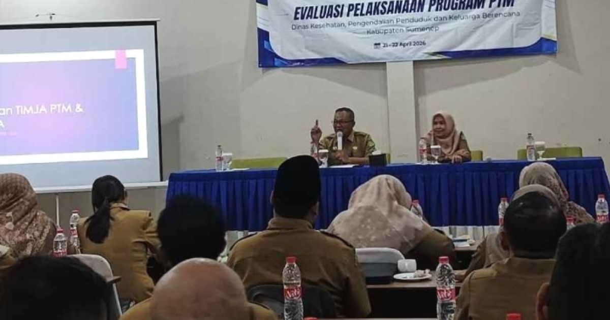 Suasana Evaluasi PTM Oleh Dinkes P2KB Sumenep. (Foto : Istimewa).