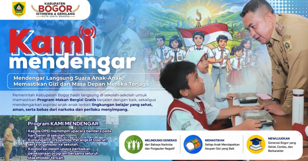 Luncurkan Program KAMI Mendengar, Langkah Strategis Bupati Bogor Rudy Susmanto dalam Menjaga dan Mempersiapkan Generasi Emas Indonesia