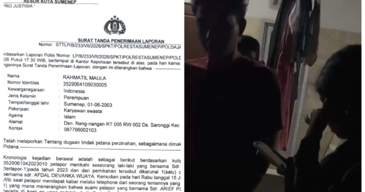 Diduga Asyik Indehoi dirumah Kos Bersama Wanita lain, Seorang Suami di Grebek Istri Sah Hingga Berujung Laporan Polisi
