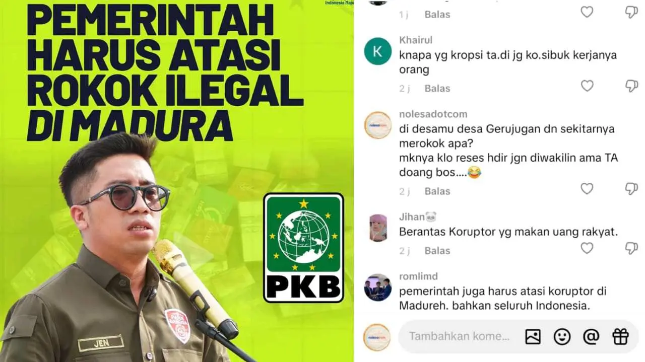 Nur Faizin Kritik Rokok Ilegal, Warganet: Makanya Kalau Reses Jangan Diwakili sama TA nya doang Bos, biar tau didesamu Orang merokok apa?