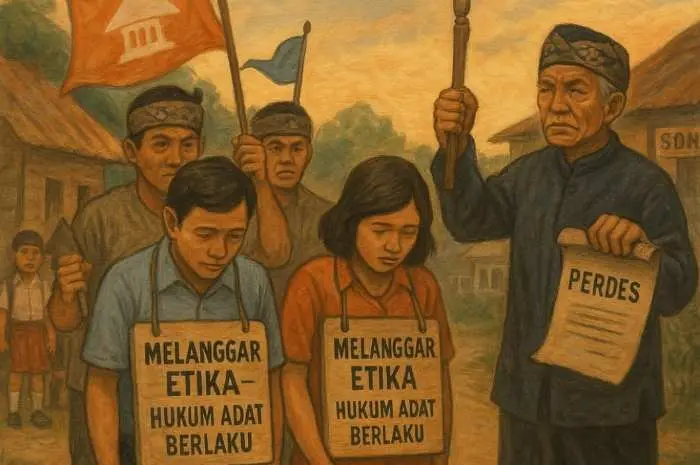 Terpikat Cinta Terlarang di Balik Dinding Sekolah, Dua Pendidik SDN Sakala II Sumenep Disanksi Adat: Diarak Keliling Desa