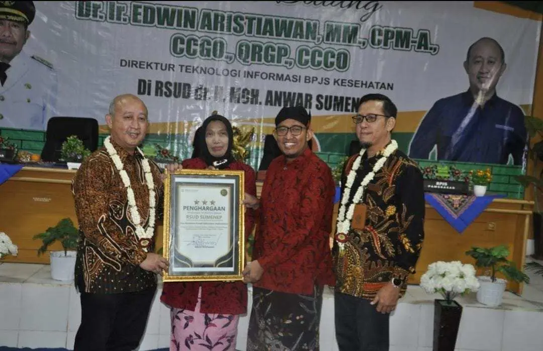 Transformasi Digital Berbuah Apresiasi, RSUD Moh Anwar Sumenep Raih Penghargaan dari BPJS Kesehatan