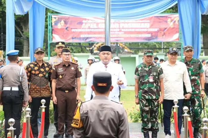 Bupati Bogor Rudy Susmanto Pimpin Apel Gelar Pasukan Operasi Ketupat Lodaya 2025