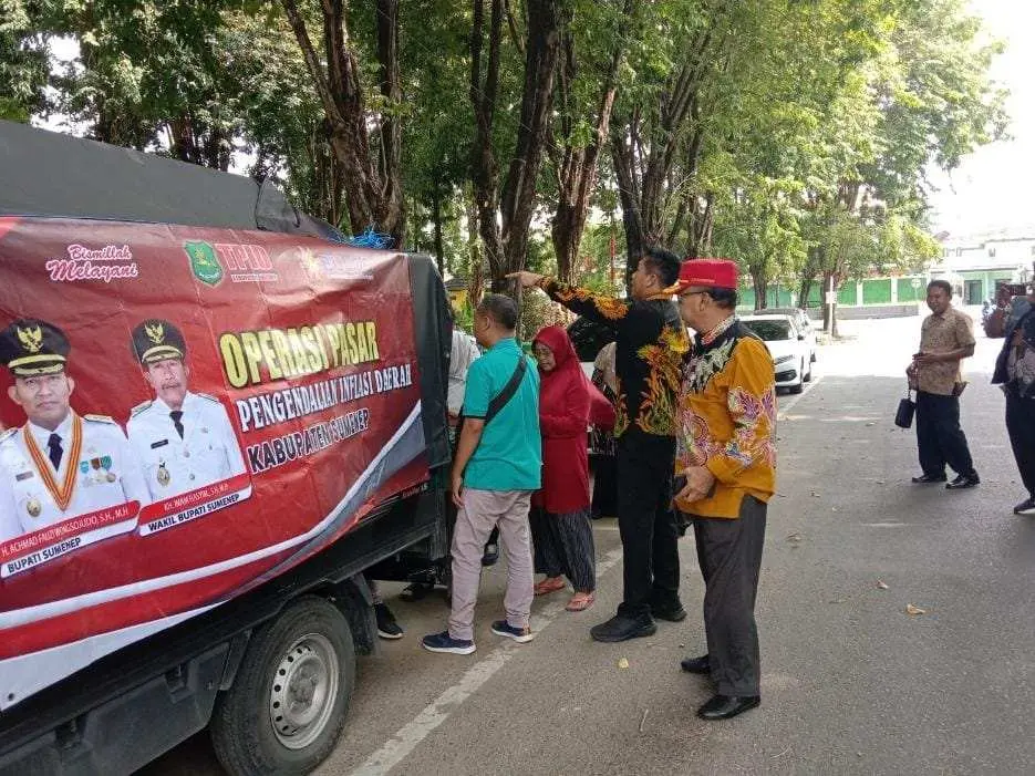 Gelar Operasi Pasar Murah, Bentuk Aksi Nyata Pemkab Sumenep Stabilkan Harga Pangan di Tengah Inflasi