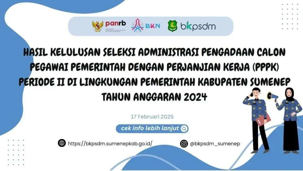 Sebanyak 5.639 Peserta Lulus Seleksi Administrasi PPPK Sumenep Periode II Tahun 2024