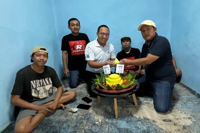 Posraya Indonesia Bogor Potong Tumpeng Rayakan Kemenangan Dedi-Erwan dan Rudy-Ade Versi Quick Count