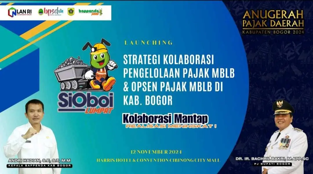 Launching Strategi Kolaborasi Pengelolaan Pajak MBLB dan Opsen Pajak MBLB di Kabupaten Bogor