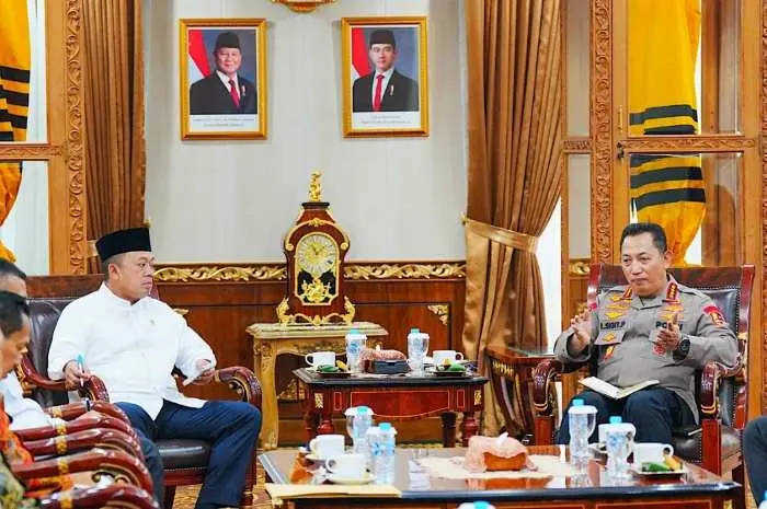 Menteri ATR/BPN Nusron Wahid Bertemu Kapolri Bahas Komitmen Bersama Terkait Pemberantasan Mafia Tanah