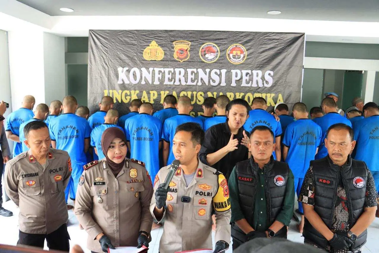 Ungkap 29 Kasus Peredaran Gelap Narkotika, Satres Narkoba Polres Bogor Tangkap 37 Orang Tersangka