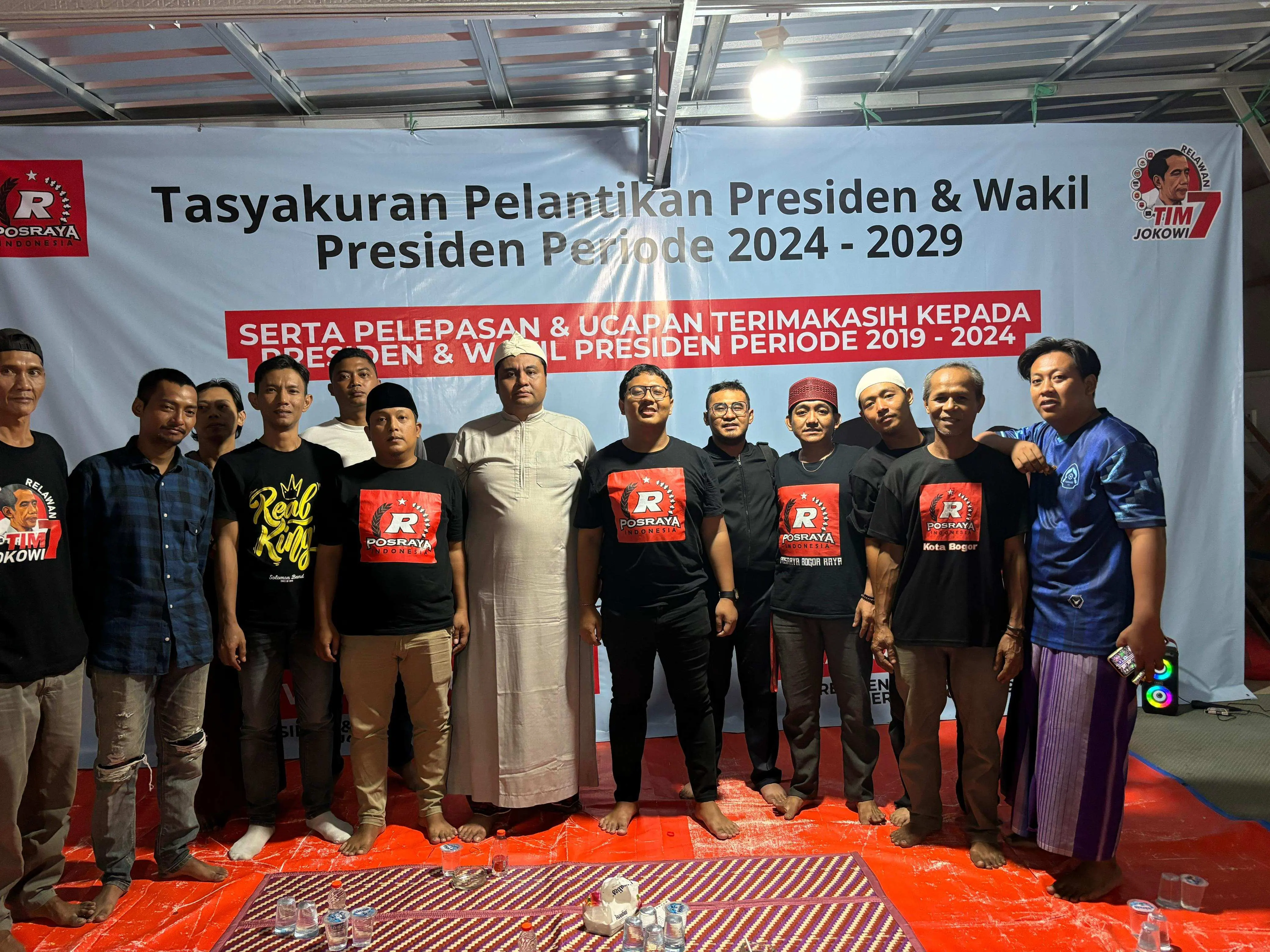 Jelang Pelantikan Prabowo-Gibran, Posraya Indonesia Tim 7 Jokowi Bogor Raya Gelar Tasyakuran