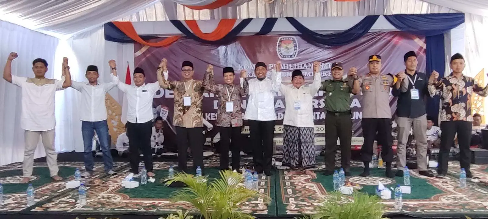 KPU Sumenep Gelar Deklarasi Kampanye Damai dan Doa Bersama Untuk Menyukseskan Pilkada Serentak Tahun 2024