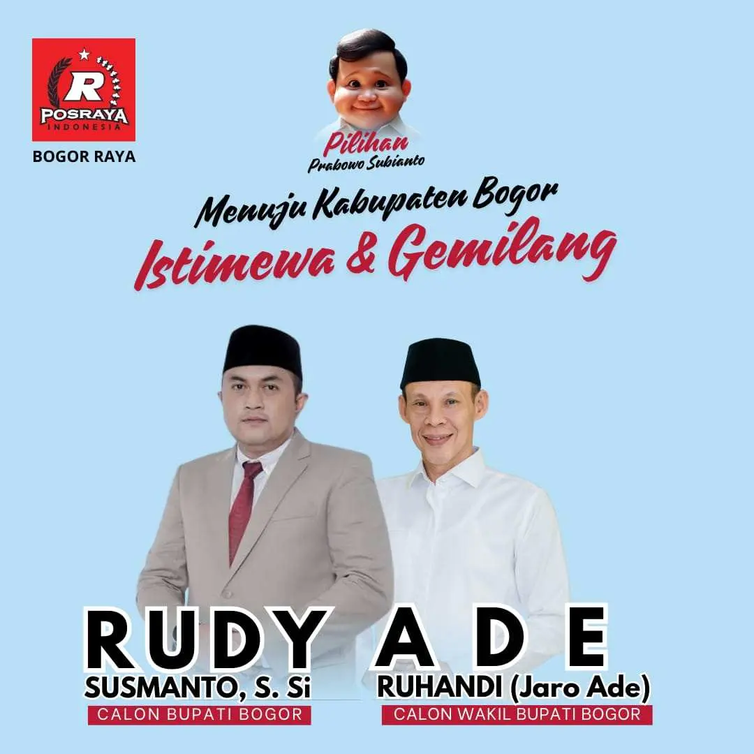 Posraya Indonesia Bogor Raya: Duet Rudy Susmanto-Jaro Ade, Komposisi Ideal untuk Bogor Istimewa dan Gemilang