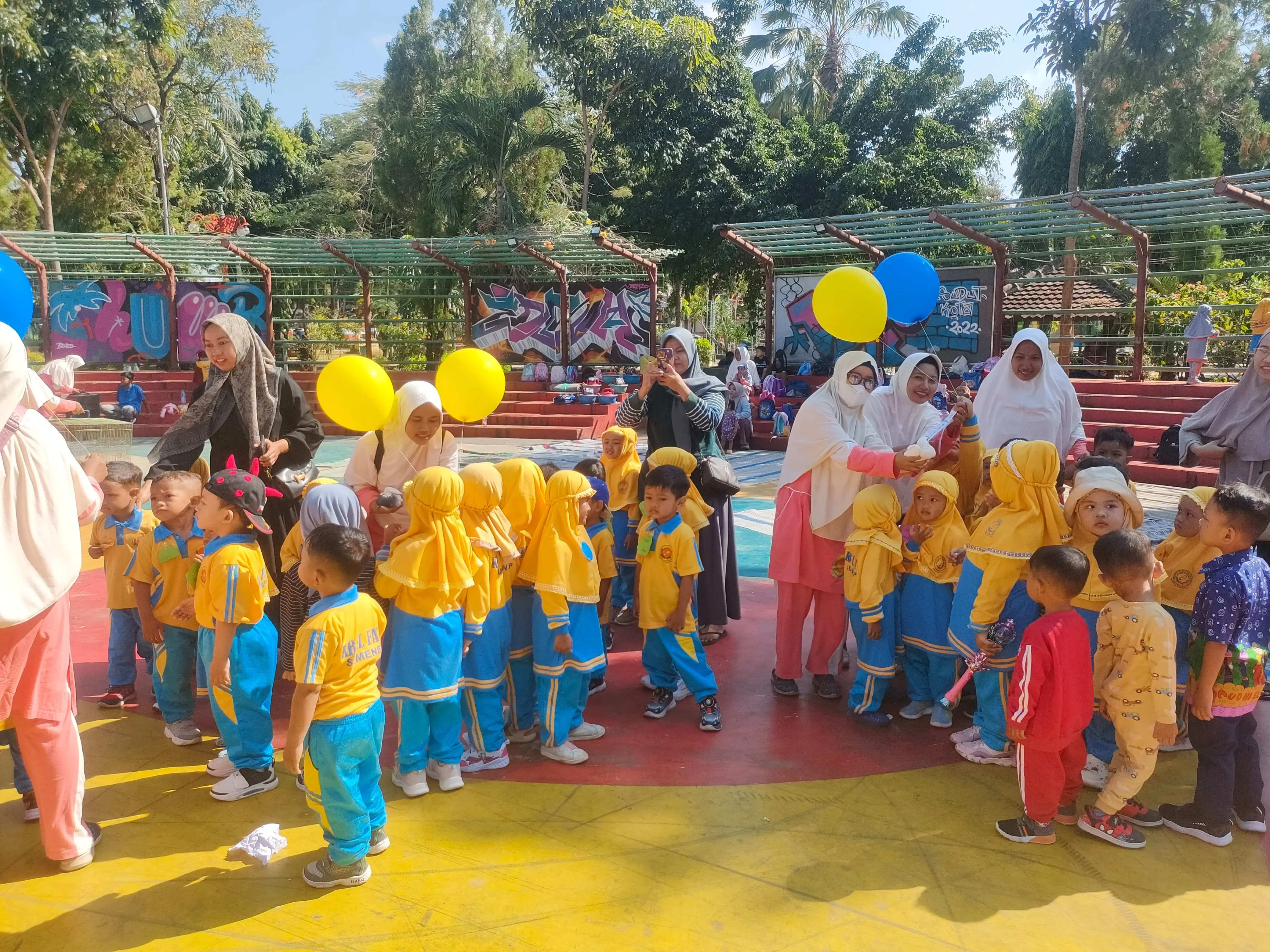 MPLS Sukses Digelar, PAUD HI El-Fath Sumenep Ajak Siswa Baru Belajar dengan Nuansa Alam