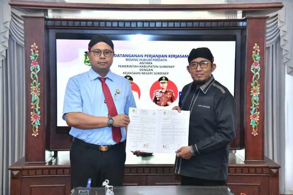 Siap Beri Bantuan Hukum Perdata dan Tata Usaha Negara, Pemkab dan Kejari Sumenep Jalin Kerjasama