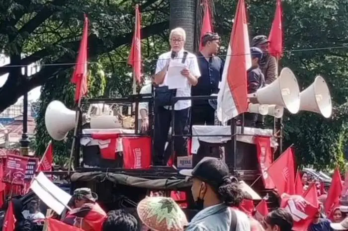 Tolak Perpanjangan Sertipikat Lahan Eks HGU PT Hevea Indonesia, Ratusan Petani AMANAT Aksi Demo di Depan Kantor BPN Kabupaten Bogor