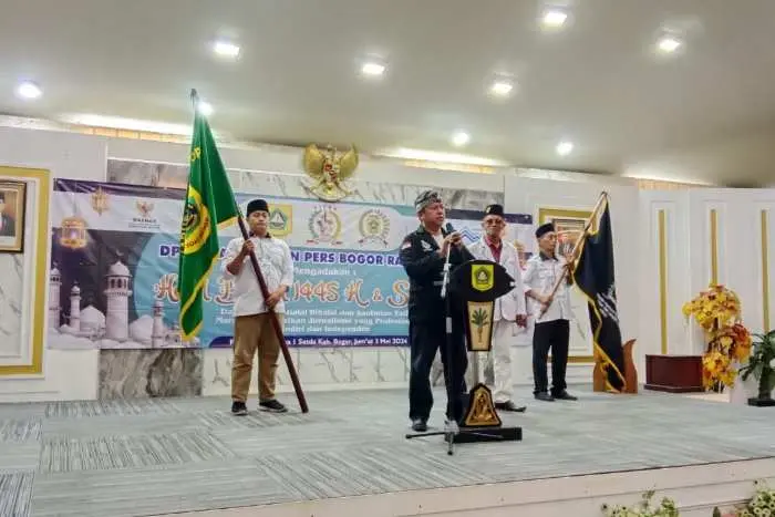 Tegas! Momen Halal Bihalal, Ketum AIPBR Sebut Gedung Graha Wartawan Kabupaten Bogor Dibangun dari Uang Rakyat