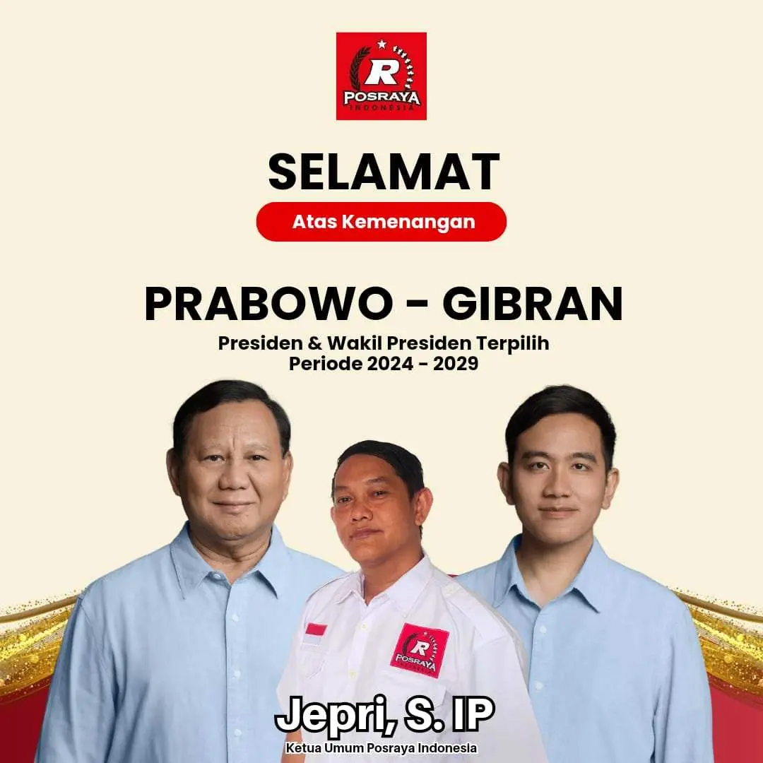 Usai Putusan MK, Relawan Tim 7 Jokowi Posraya Indonesia: Sudahi Kebencian Saatnya Bersatu