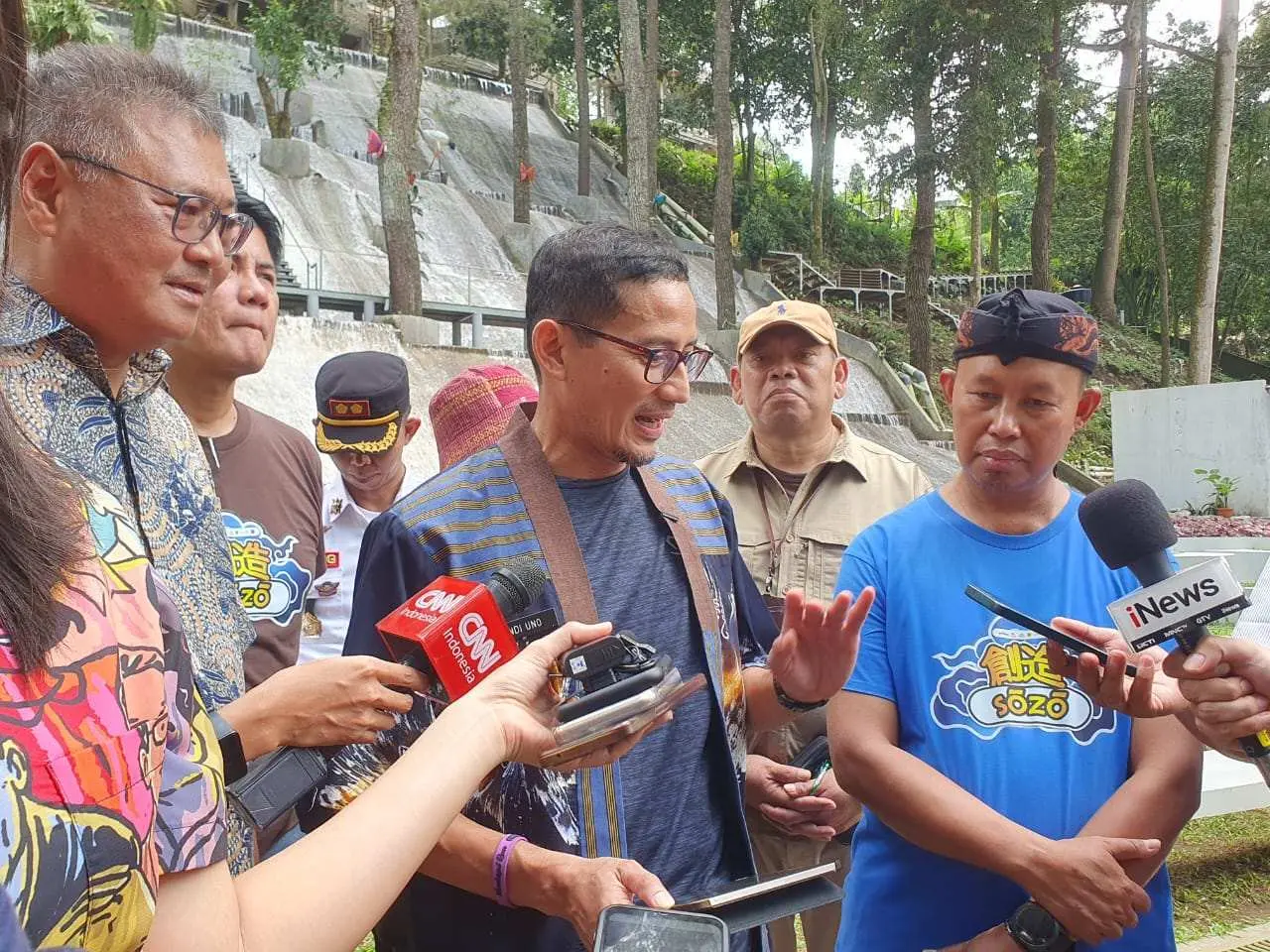 Pastikan Pelayanan Optimal, Menparekraf RI Didampingi Pj Bupati Bogor Tinjau Sejumlah Lokasi Wisata di Kawasan Puncak
