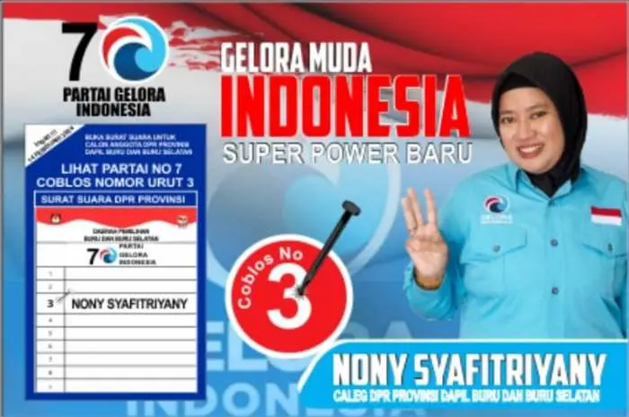 Nony Syafitriyany, Caleg DPR Provinsi Maluku dari Partai GELORA Ingin Bangun Ekonomi dan Tingkatkan Kesejahteraan Masyarakat