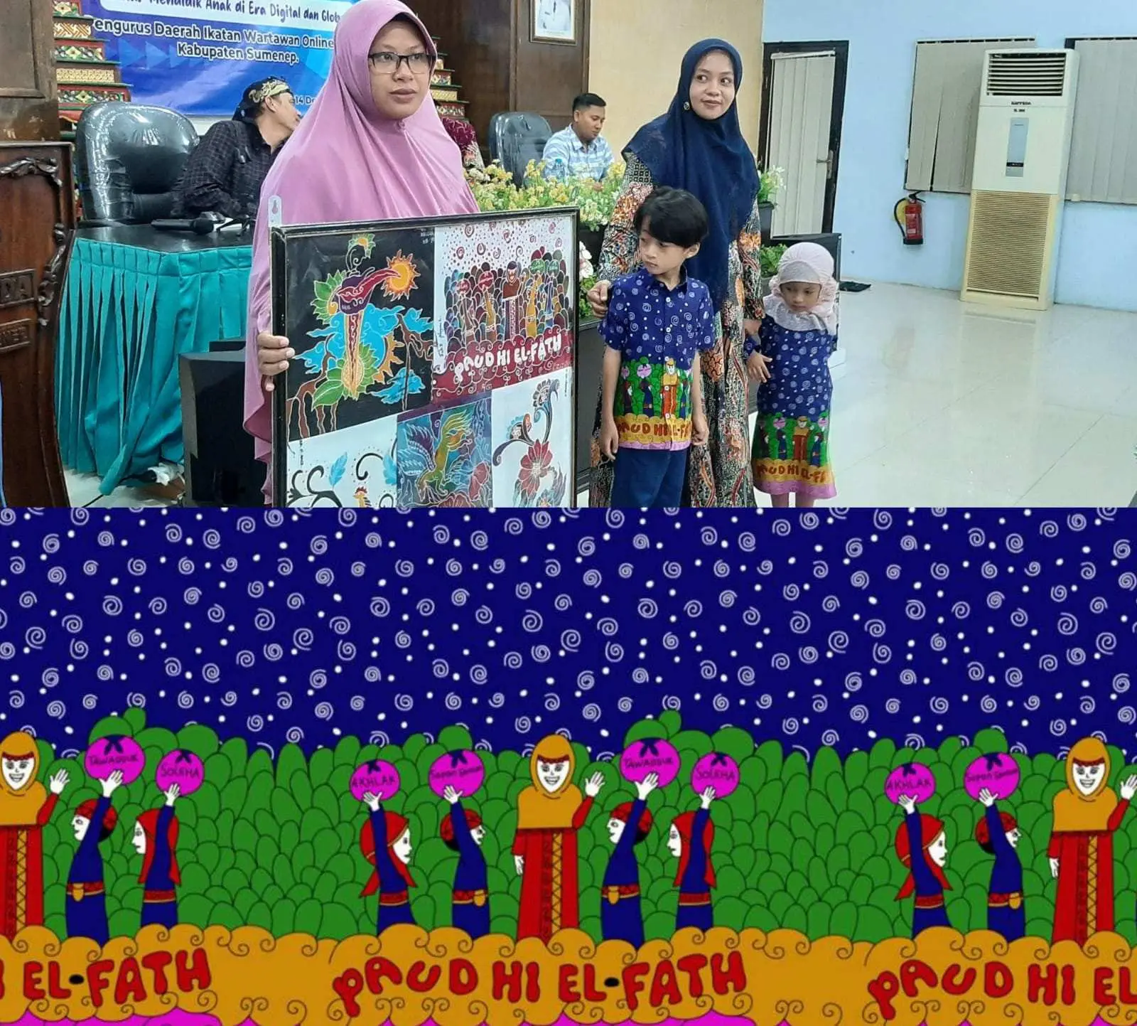 Dengan Mengucapkan Basmalah, PAUD H.I EL Fath Sumenep Resmi Luncurkan Seragam Batik Baru Untuk Siswa