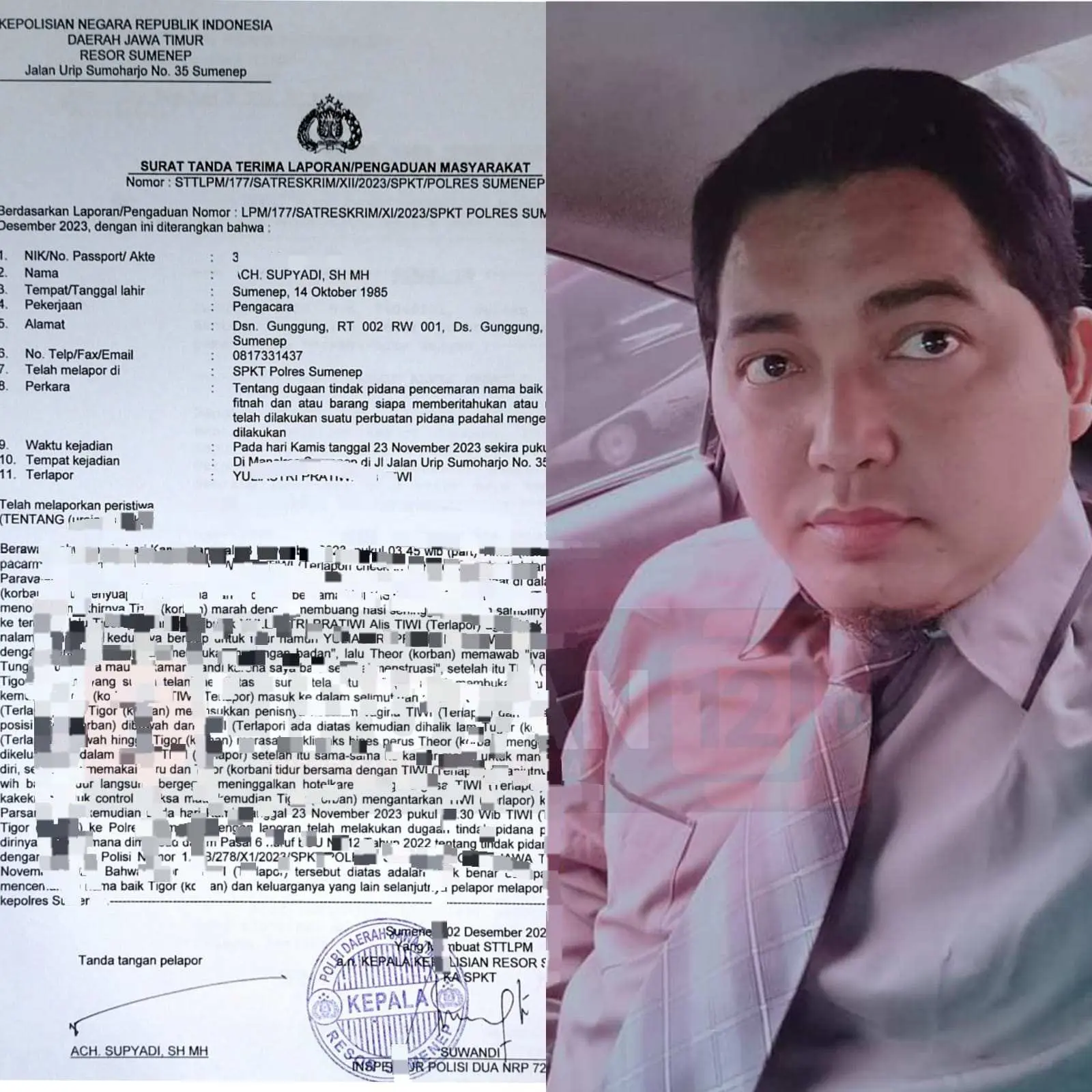 Kasus Dugaan Pemerkosaan di Sumenep Kian Memanas, TS Laporkan Balik Mantan Pacar ke Polisi Atas Dugaan Pencemaran Nama Baik