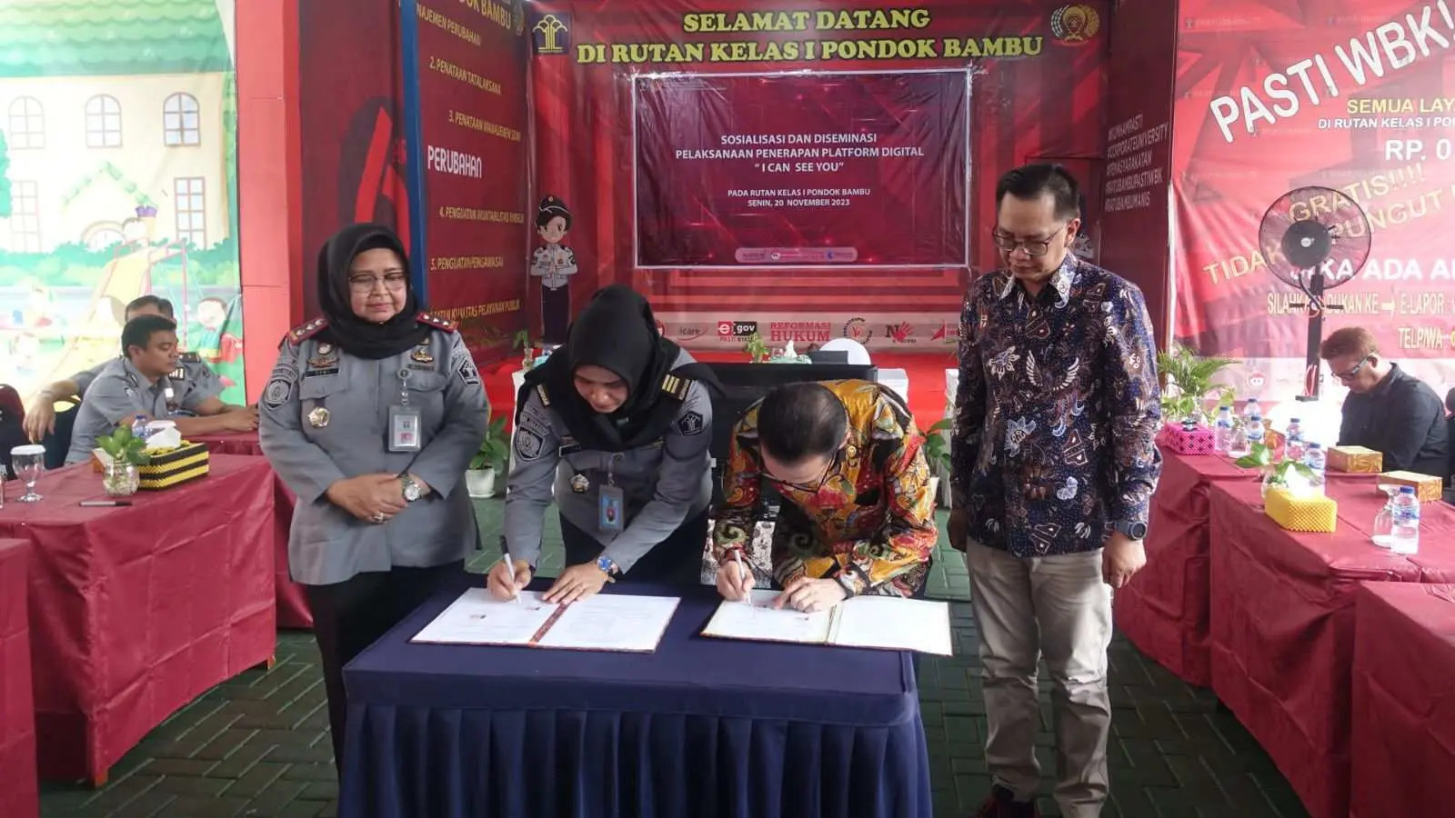 Rutan Pondok Bambu Luncurkan Aplikasi ICU Bareng Masterdata dan APTIKNAS