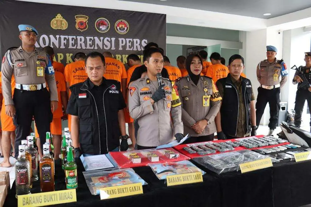 Ungkap 18 Kasus Peredaran Gelap Narkotika, Satnarkoba Polres Bogor Berhasil Menangkap 21 Orang Pelaku