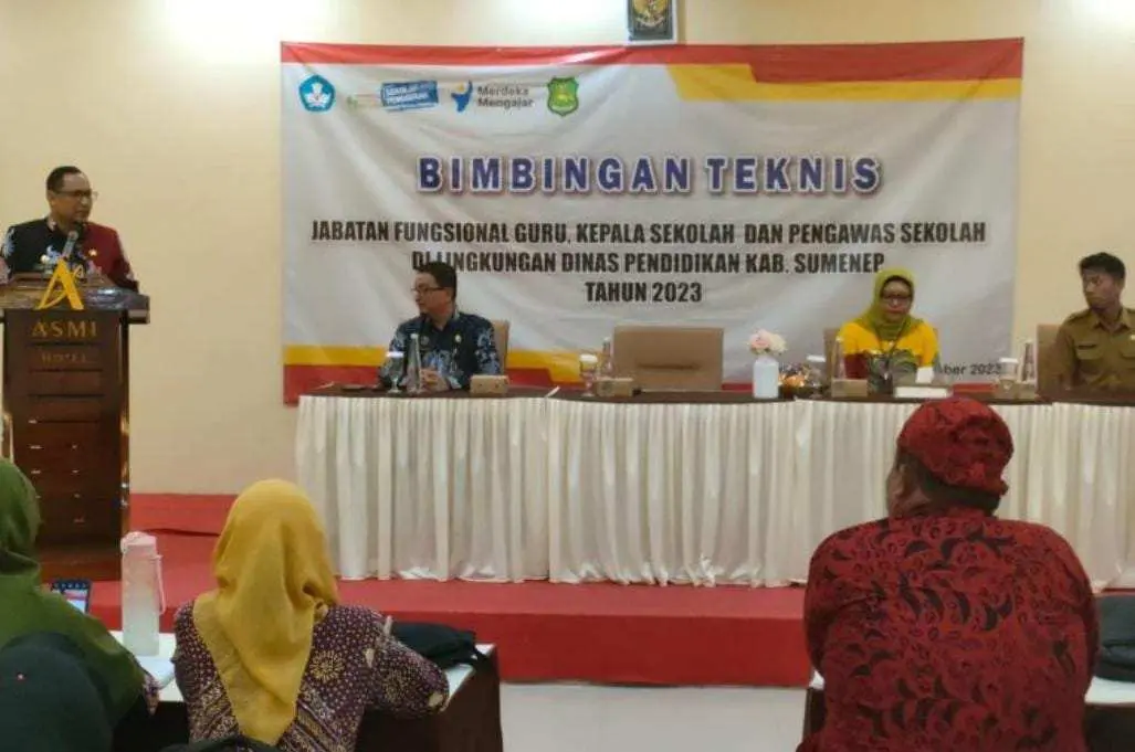 Respon Cepat, Disdik Sumenep Gelar Bimtek Terkait Rencana Perubahan Kenaikan Jabatan Fungsional Guru di 2024
