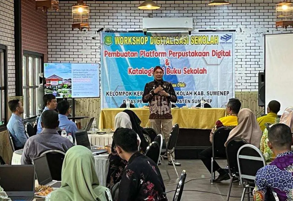 Tingkatkan Literasi, Dinas Pendidikan Sumenep Gelar Workshop Perpustakaan Digital