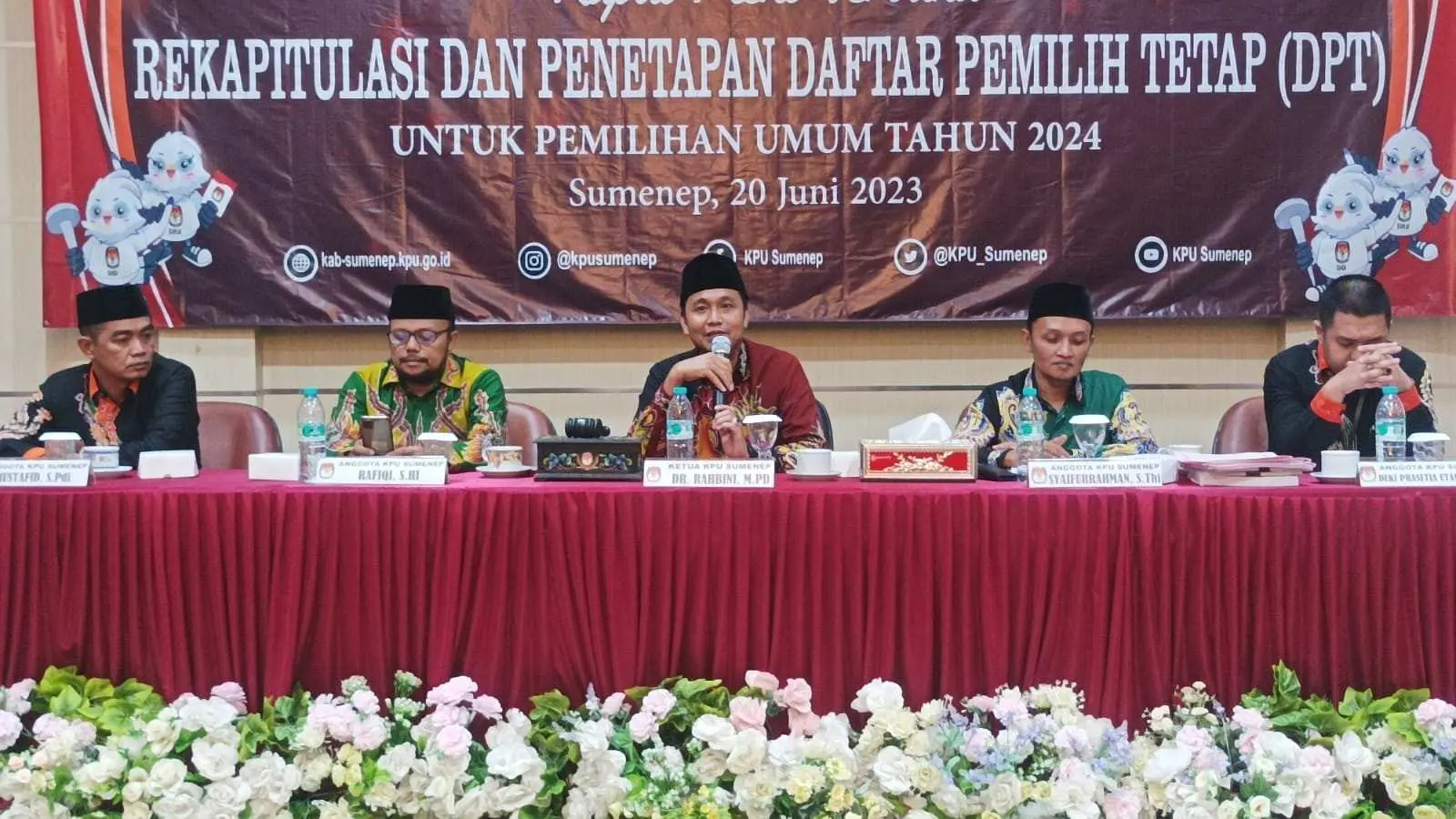 KPU Sumenep Tetapkan DPT Sebanyak 877.135 Orang di Pemilu 2024 Mendatang