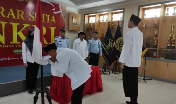 2 Napiter Lapas Subang Ucapkan Ikrar Setia kepada NKRI, Pelayanan yang Membuat Tersentuh