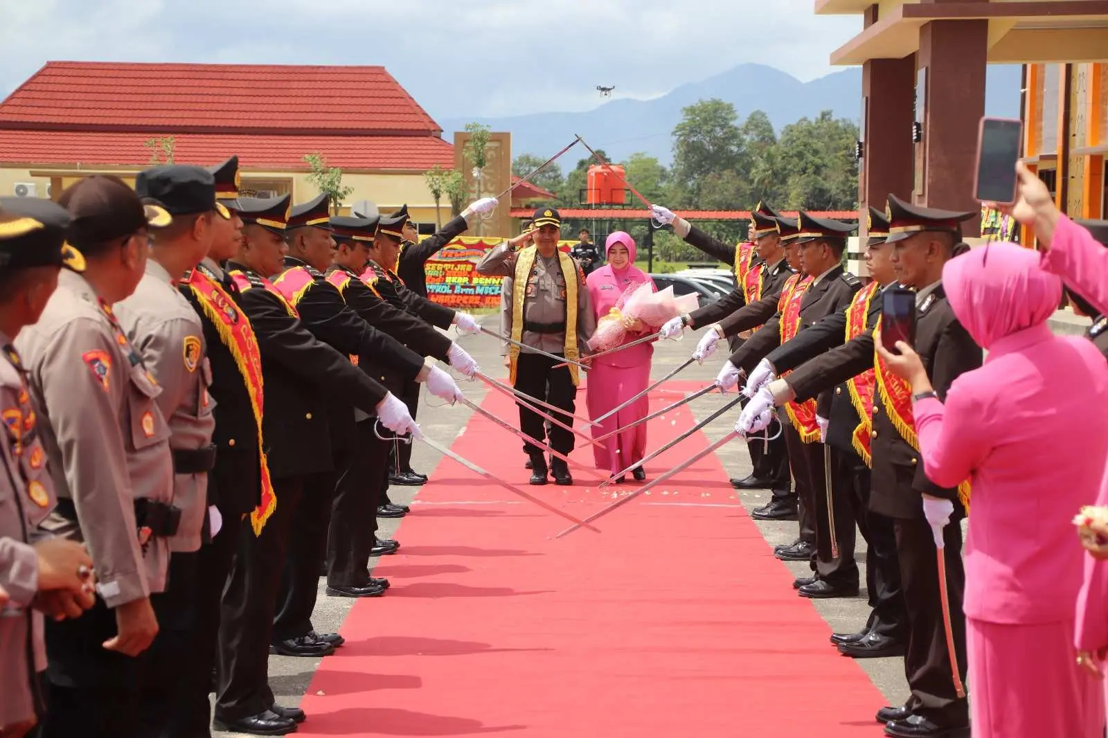 Polres Pringsewu Gelar Pisah Sambut Kapolres Pringsewu