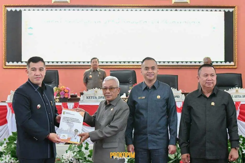 DPRD Pesawaran Gelar Rapat Paripurna Tentang LKPJ Bupati Pesawaran Tahun 2022