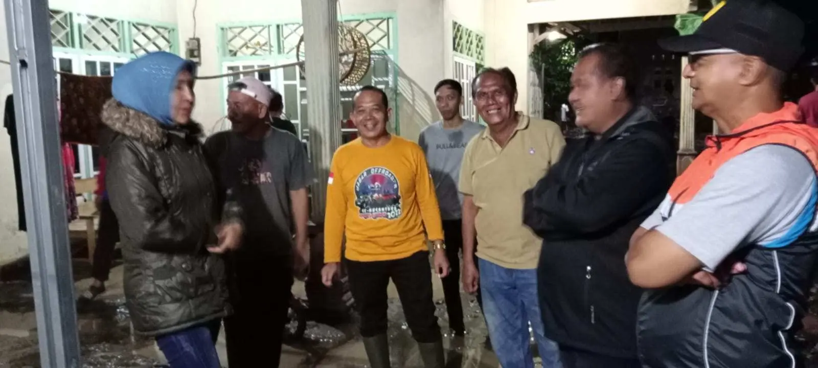 Tinjau Banjir di Pasar Minggu, Legislator Gerindra Dorong DPUPR Pesawaran Bangun Drainase