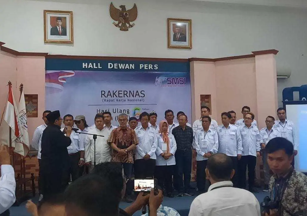 Pengurus Forum Pemred Media Siber Se-Indonesia Dilantik di Hall Dewan Pers