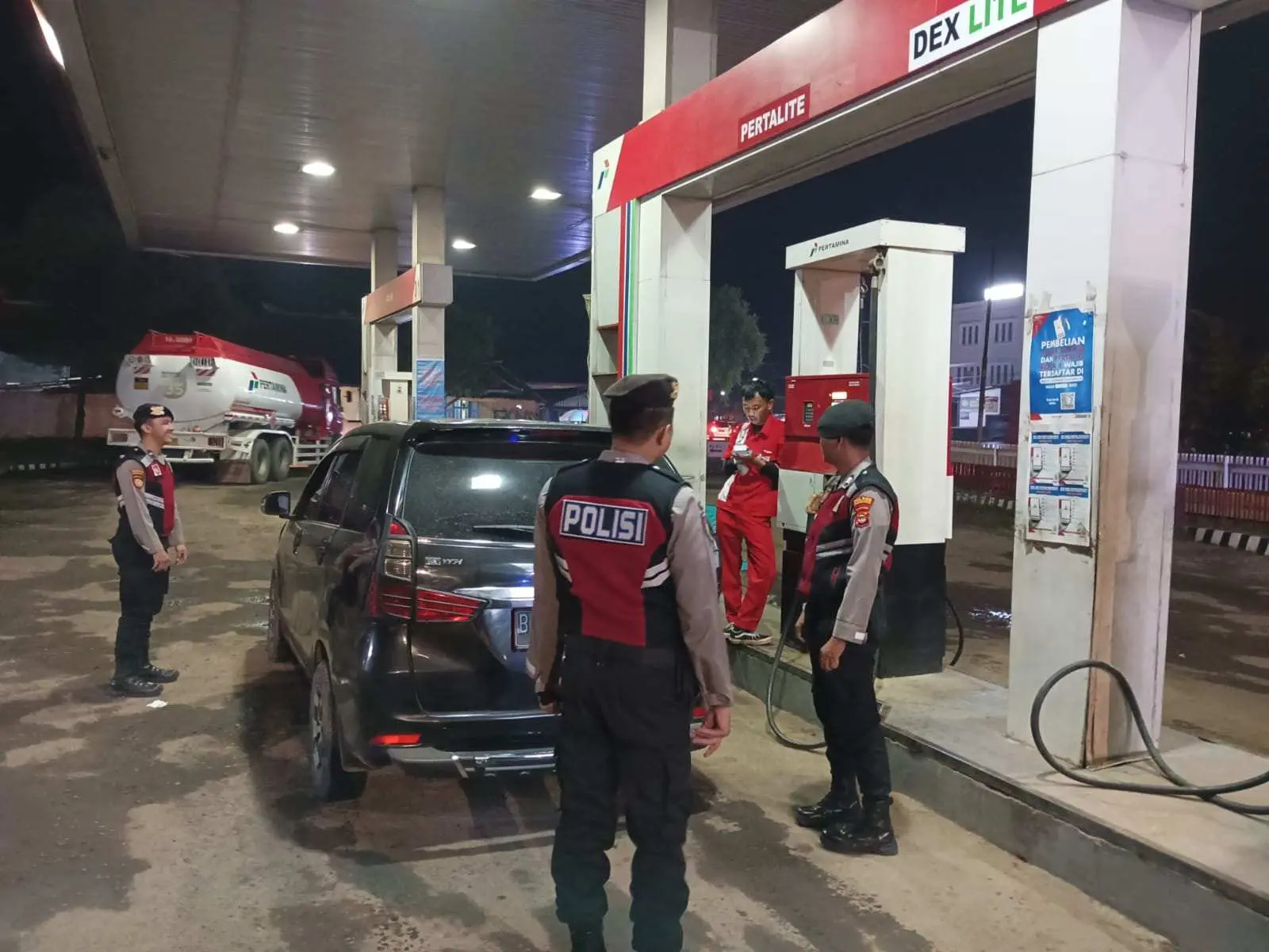 Pastikan Kamtibmas Kondusif, Polres Pesawaran Giat Patroli Malam