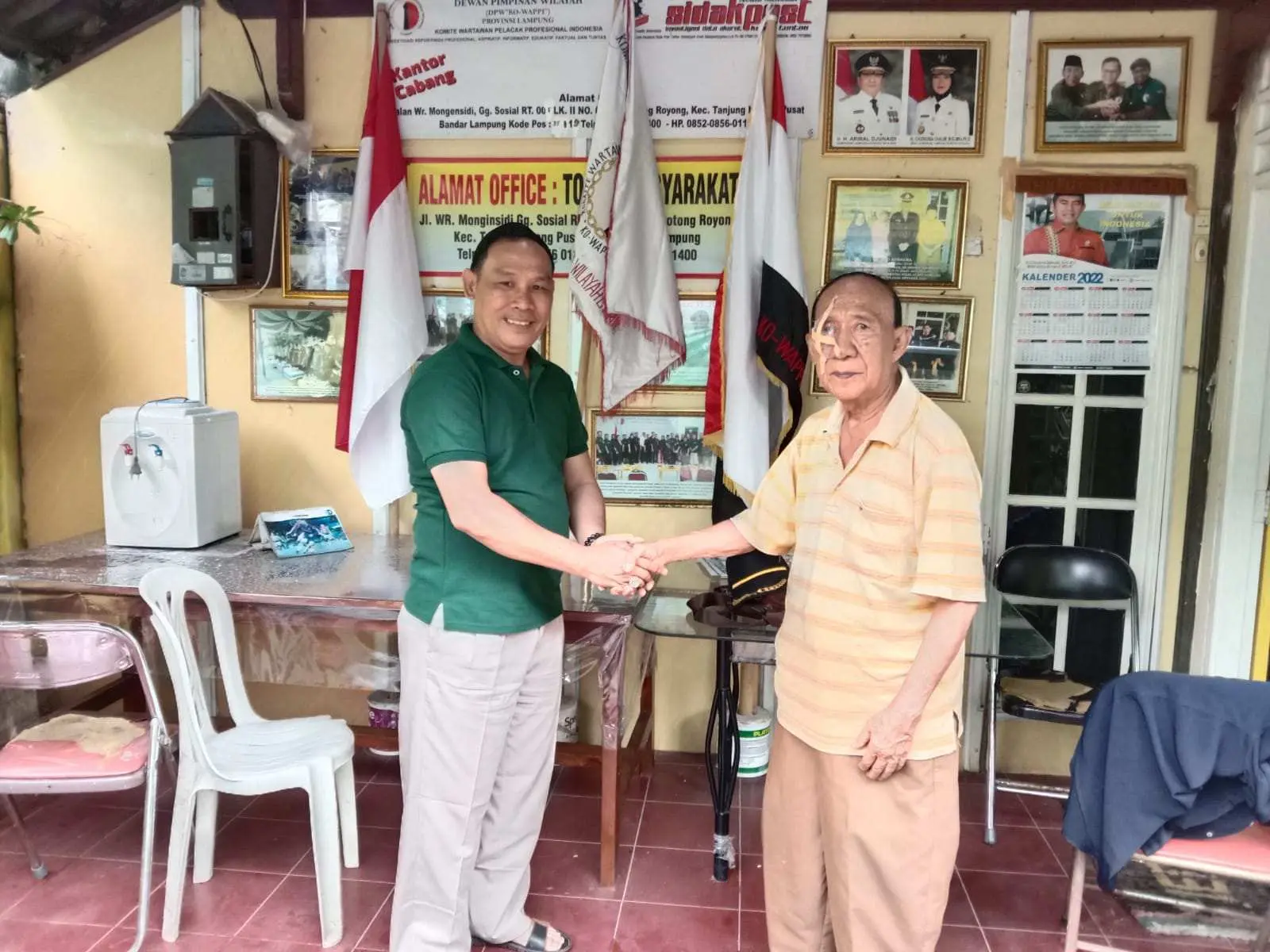 Ketua DPD Pesawaran Berkunjung ke Markas DPW KO WAPPI Lampung