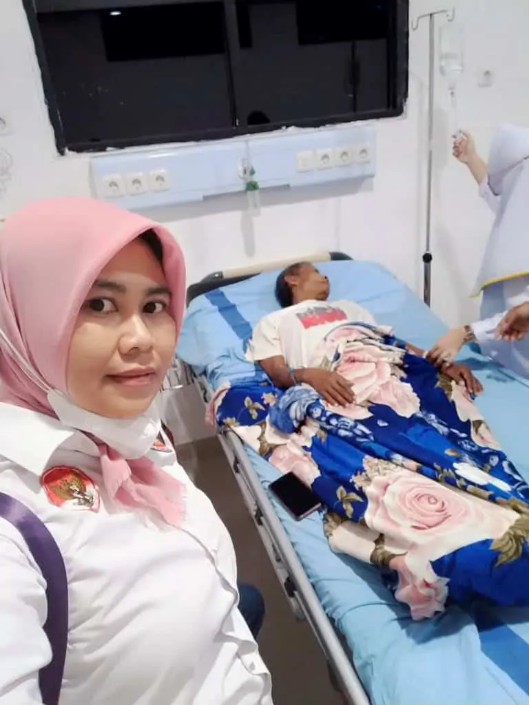 Relawan JPKP Pesawaran Lakukan Pendampingan Terhadap Warga yang Didiagnosa Menderita TBC Kronis