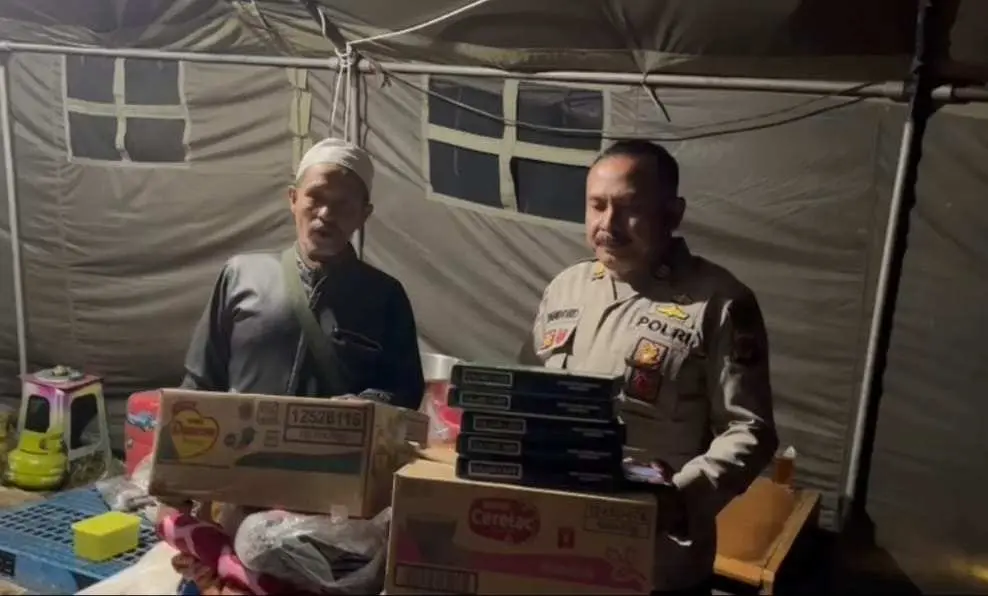 Terus Datangkan Bantuan, Polres Bogor Mendapat Apresiasi Warga Korban Gempa Cianjur