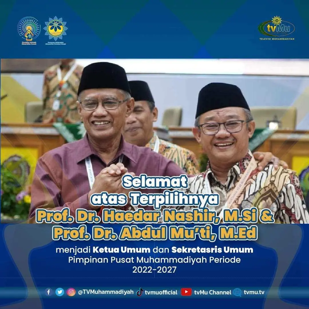 Duet Haedar Nashir-Abdul Mu’ti Pimpin Muhammadiyah 