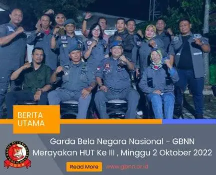 HUT ke-III GBNN, Fahria Alfiano: Momentum Kita untuk Jadi Garda Terdepan Menjaga Persatuan Kesatuan NKRI