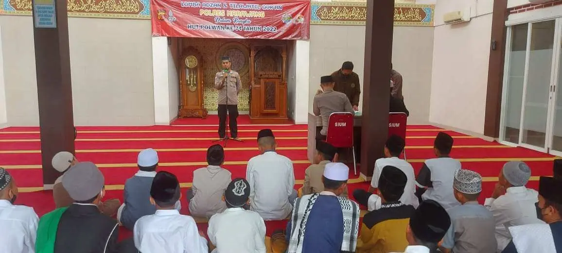 Gali Potensi Milenial, Polres Karawang Gelar Lomba Adzan dan Tilawatil Quran