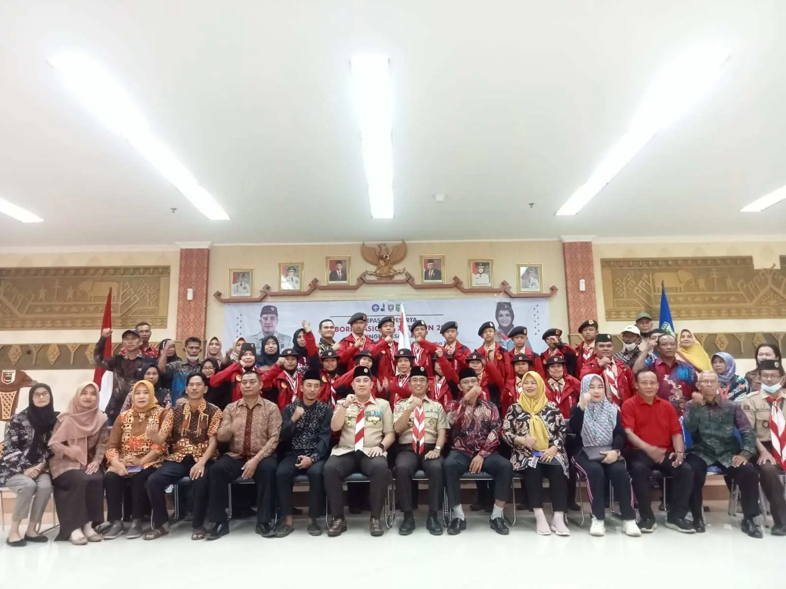 Lepas Kontingen Jambore Nasional XI Tahun 2022, Ini Pesan Bupati Pesawaran