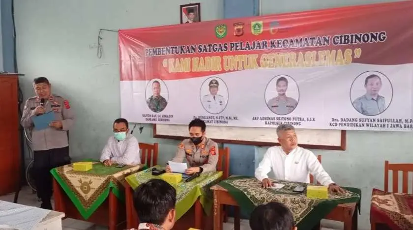 Gandeng KCD Pendidikan Wilayah 1 Jabar, Kapolsek Cibinong Bentuk Satgas Pelajar Tingkat SMA/SMK