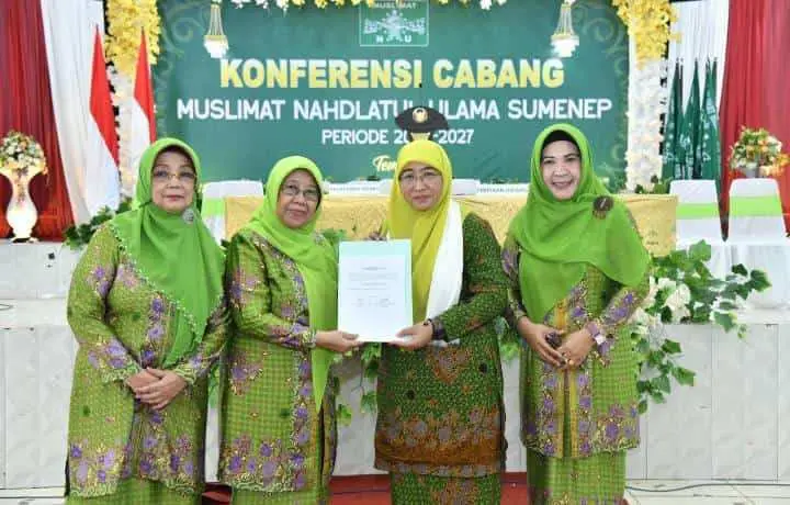 Nyai Dewi Khalifah Kembali Pimpin Muslimat NU Kabupaten Sumenep Periode 2022-2027
