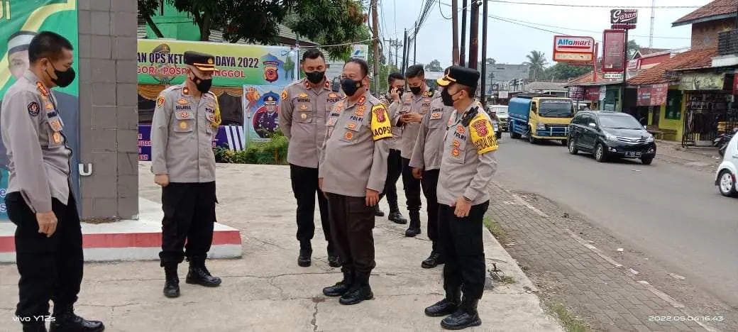 Kapolda Jabar Kunjungi Pospam Ketupat Lodaya 2022 Polsek Jonggol