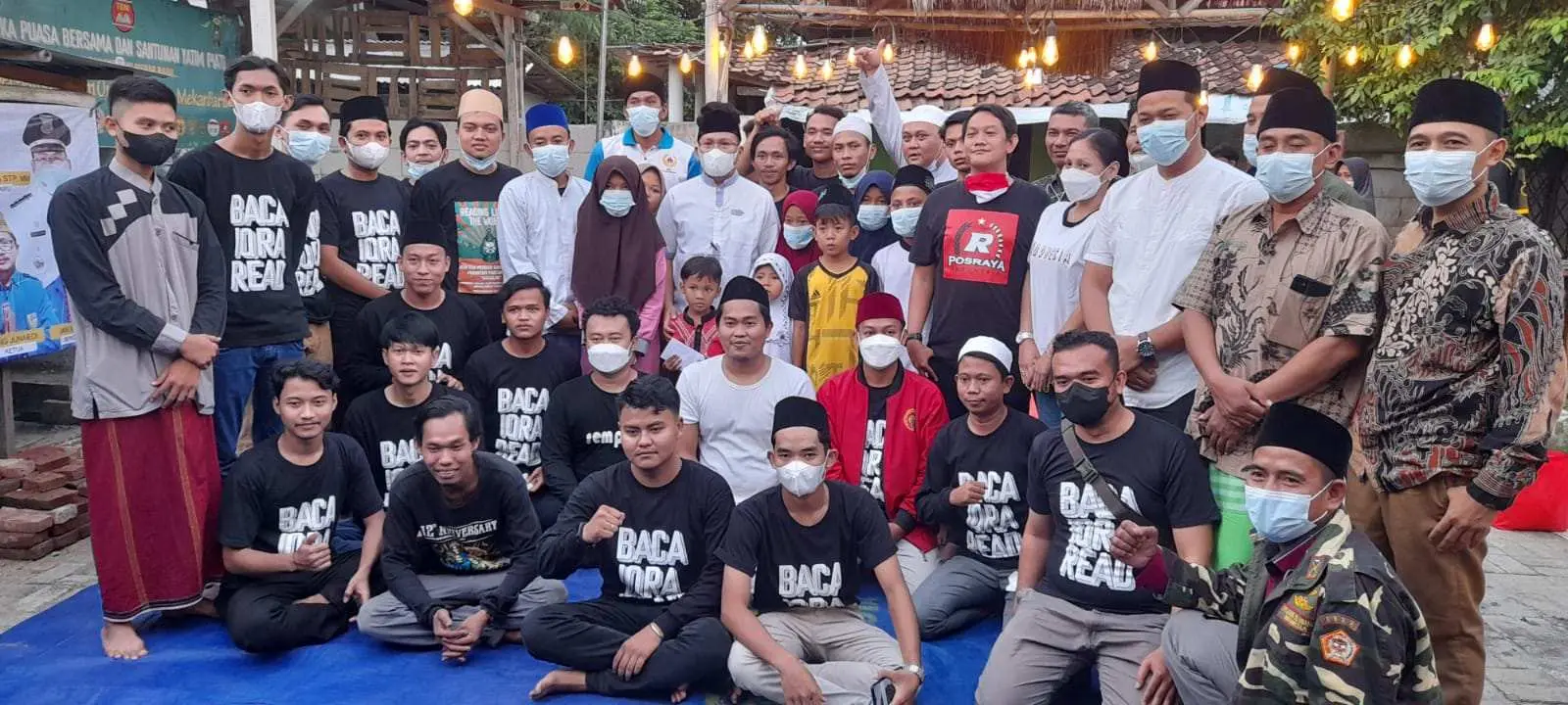 TBM Cahaya Ilmu Gelar Santunan Yatim Bersama OKP Se-Kecamatan Mekar Baru