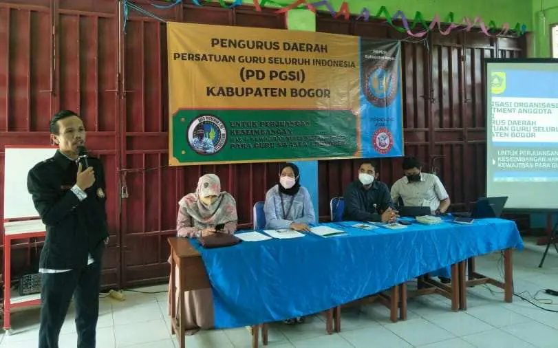 Wujudkan Visi Misi Organisasi, PD PGSI Kabupaten Bogor Jalin Kerjasama dengan BPJS Ketenagakerjaan
