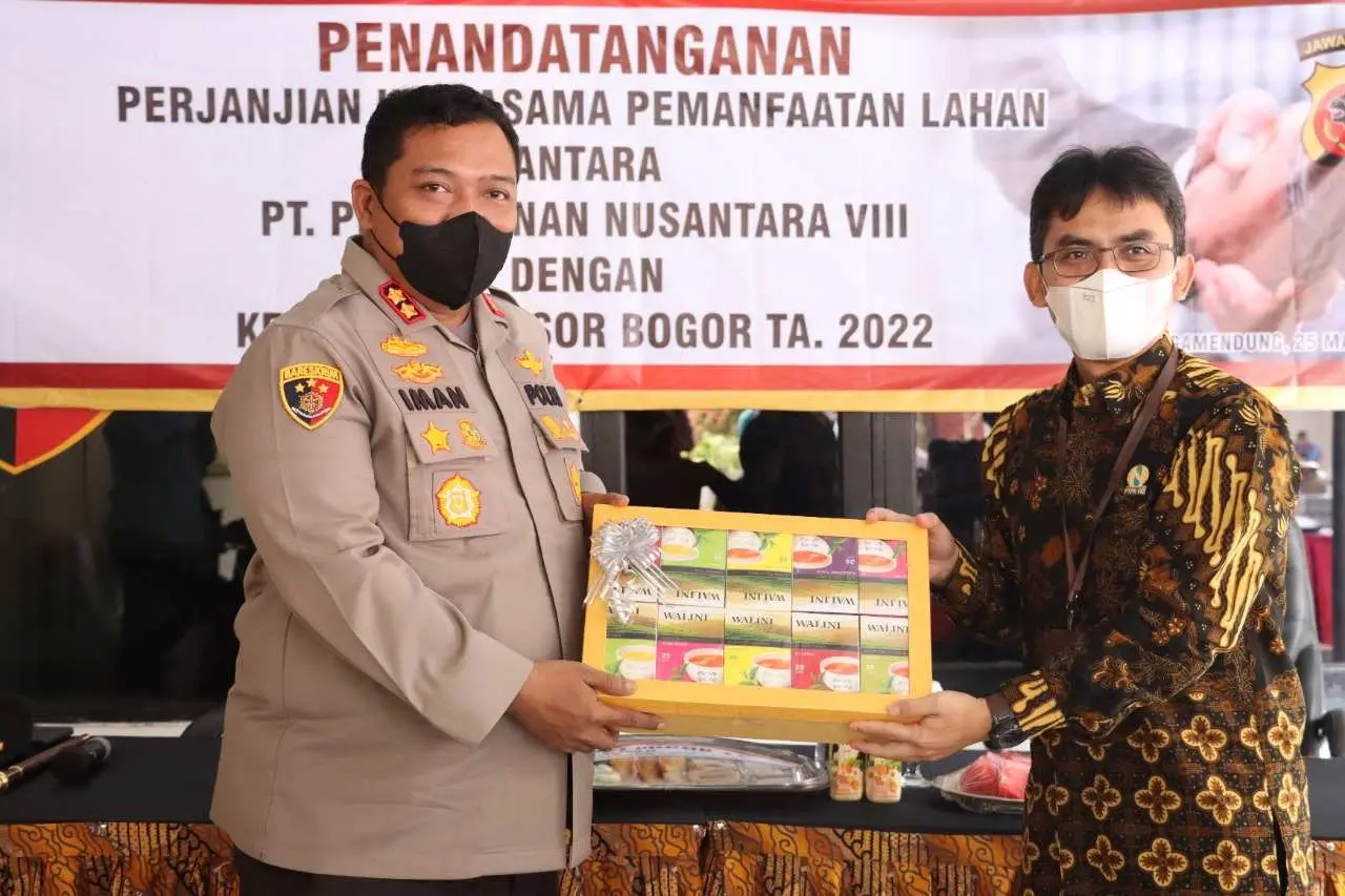 Polres Bogor dan PTPN VIII Jalin Kerjasama Pemanfaatan Lahan